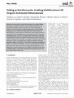 Research paper thumbnail of Folding at the Microscale: Enabling Multifunctional 3D Origami‐Architected Metamaterials