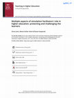 Research paper thumbnail of Multiple aspects of simulation facilitators’ role in higher education: protecting and challenging the learners