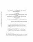 Research paper thumbnail of Two Types of Poisson Pencils and Related Quantum Objects