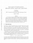 Research paper thumbnail of Some aspects of braided geometry: differential calculus, tangent space, gauge theory