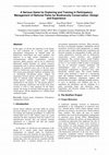 Research paper thumbnail of A Serious Game for Exploring and Training in Participatory Management of National Parks for Biodiversity Conservation: Design and Experience