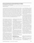 Research paper thumbnail of Environmental practices for biomedical research facilities