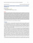 Research paper thumbnail of Effect of Hotel and Restaurant Tax Revenues on Local Native Income in Semarang City