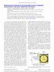 Research paper thumbnail of Modal structure, directional and wavelength jumps of integrated semiconductor ring lasers: Experiment and theory
