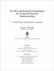 Research paper thumbnail of SCADA and related technologies for irrigation district modernization : a USCID Water Management Conference