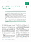 Research paper thumbnail of Postprandial Hypoglycemia: Complication of Peptic Ulcer Surgery
