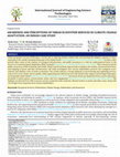 Research paper thumbnail of AWARENESS AND PERCEPTIONS OF URBAN ECOSYSTEM SERVICES IN CLIMATE CHANGE ADAPTATION: AN INDIAN CASE STUDY
