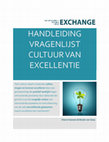 Research paper thumbnail of Handleiding Vragenlijst Cultuur van Excellentie