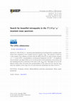 Research paper thumbnail of Search for beautiful tetraquarks in the ϒ(1S)μ+μ− invariant-mass spectrum