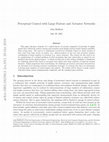 Research paper thumbnail of Perceptual Control with Large Feature and Actuator Networks