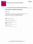 Research paper thumbnail of Dharmakīrti on Relations and Persons