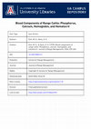 Research paper thumbnail of Blood Components of Range Cattle: Phosphorus, Calcium, Hemoglobin, and Hematocrit