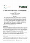 Research paper thumbnail of Fillers or Extenders in Zinc-Rich paints