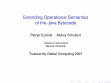 Research paper thumbnail of Extending Operational Semantics of the Java Bytecode