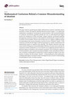Research paper thumbnail of Mathematical Confusions Behind a Common Misunderstanding of Idealism