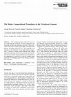 Research paper thumbnail of The major compositional transitions in the vertebrate genome