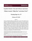 Research paper thumbnail of Equality Denied: Tech and African Americans