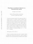 Research paper thumbnail of Transition to nonchaotic behavior in a Brownian-type motion