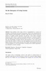 Research paper thumbnail of On the Emergence of Living Systems