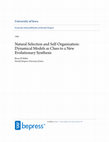 Research paper thumbnail of Natural Selection and Self-Organization: Dynamical Models as Clues to a New Evolutionary Synthesis