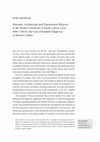 Research paper thumbnail of Michelaki, F. (2018). Mortuary Architecture and Depositional Behavior in the Tholos Cemeteries of South-Cetral Crete, 3000-1700 BC: the Case of Kephali Odigitrias at Skaniari Lakkos. Proceedings of 11th International Congress of Cretan Studies  (Rethymno 2011), A1.2. Rethymno, 289-300.