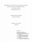 Research paper thumbnail of Development of the Trauma Play Scale: Comparison of children manifesting a history of interpersonal trauma with a normative sample