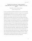 Research paper thumbnail of "Proud in your aristocracy, strong in property" Louisa McCord's Caius Gracchus, a Tragedy in Five Acts (1851
