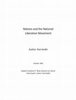 Research paper thumbnail of Ruk Sindhi - Nations and the National Liberation Movement (In English Language)