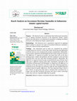 Research paper thumbnail of Rasch Analysis On Investment Decision Anomalies in Indonesian Islamic capital market