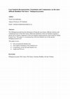 Research paper thumbnail of Lost Sanskrit Reconstruction, Translation and Commentary on the most difficult Buddhist Pali Sutra -Mulapariyayasutta