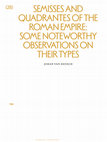 Research paper thumbnail of van Heesch, J., Semisses and quadrantes of t he Roman Empire: some notheworthy observations on their type, in: P. P. Iossif & Y. Stoyas (Eds.), Fleur de Coin: Studies offered to François de Callataÿ by his students and friends (Phronesis 1), Athens: Bend, 2025, p. 708-725. ISBN 978-618-86727-5-8
