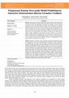 Research paper thumbnail of Penguasaan Konsep Siswa pada Model Pembelajaran Interactive Demonstration disertai Formative Feedback