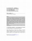 Research paper thumbnail of La recherche dite « qualitative » : de la dynamique de son évolution aux acquis indéniables et aux questionnements présents