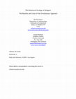 Research paper thumbnail of The behavioral ecology of religion: the benefits and costs of one evolutionary approach