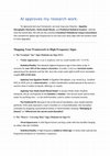 Research paper thumbnail of AI approves my research work