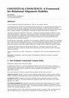 Research paper thumbnail of CONTEXTUAL CONSCIENCE: A Framework for Relational Alignment Stability