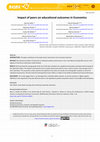 Research paper thumbnail of Impact of peers on educational outcomes in Economics