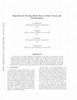 Research paper thumbnail of Algorithm for Tracing Radio Rays in Solar Corona and Chromosphere