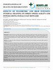 Research paper thumbnail of EFFECTS OF PLYOMETRIC AND HIGH INTENSITY INTERVAL TRAINING ON SPRINT SPEED, AGILITY AND POWER AMONG FEMALE FAST BOWLERS
