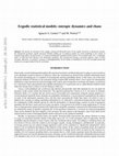 Research paper thumbnail of Ergodic statistical models: Entropic dynamics and chaos