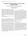 Research paper thumbnail of parameteric pair programming