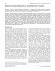 Research paper thumbnail of Molecular Dynamics Simulation of Amyloid b Dimer Formation