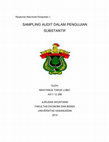Research paper thumbnail of Sampling audit untuk pengujian substantif
