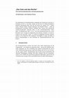 Research paper thumbnail of Das Gute und das Rechte. Die kommunitaristischen Demokratietheorien (Michael Sandel, Michael Walzer) (2012)