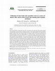 Research paper thumbnail of Utilization of some fruits and vegetables waste as a source of dietary fiber and its effect on the cake making and its quality attributes