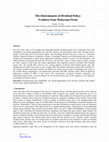 Research paper thumbnail of THE DETERMINANTS OF DIVIDEND POLICY EVIDENCE FROM MALAYSIAN FIRMS