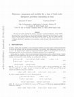 Research paper thumbnail of Existence, uniqueness and stability for a class of third order dissipative problems depending on time