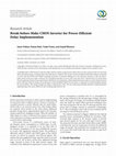 Research paper thumbnail of Break-before-Make CMOS Inverter for Power-Efficient Delay Implementation