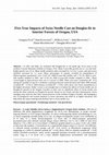 Research paper thumbnail of Five-Year Impacts of Swiss Needle Cast on Douglas-fir in Interior Forests of Oregon, USA