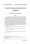 Research paper thumbnail of Luviler: Bir Anadolu Uygarlığı ile ilgili Çalışmalar